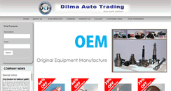 Desktop Screenshot of dilmaautotrading.com