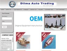 Tablet Screenshot of dilmaautotrading.com